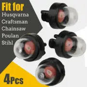 4X Primer Bulb Pump For McCulloch Husqvarna Stihl Echo Homelite Poulan Chainsaw