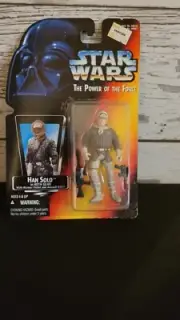 Star Wars POTF Han Solo In Hoth Gear Action Figure Red Card 1995 Kenner NEW