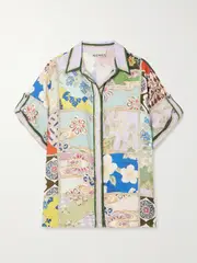 [ALÉMAIS] ALÉMAIS - Bianca Floral-print Linen Shirt - Multi - US0 US 0 Multi