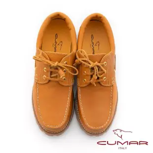 【CUMAR】時尚流行 實穿百搭經典雷根鞋(土黃色)