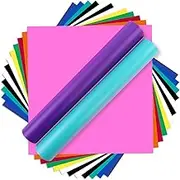 JEOJEOY Matte Permanent Vinyl - 14 Pack, 12" X 12" Bundle, Compatible with Cricut, Silhouette, for Craft Projects, Indoor/Outdoor Use