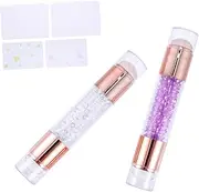 Elegant Nail Art Seals 2pcs Double-ended Stamping Seals for Diy Manicure Share Friends