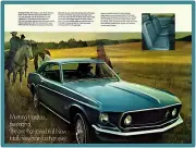 1969 Ford Mustang Metal Sign: Mustang Hardtop Pictured