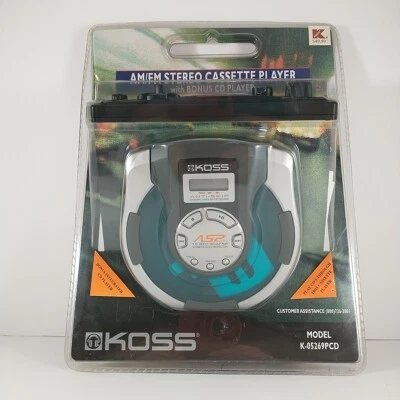 KOSS car stereo radio cassette deck player + bonus cd player Retro K-05269PCD