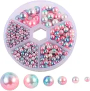 TEHAUX Flat Back Resin Pearls Fashion Hairband Decorations DIY Embellishment Pack