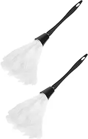 SEWOART 2pcs Turkey Plume Duster Maid Costumes Miniature Plume Duster for Halloween Maid Outfit Duster Party Cosplay Props