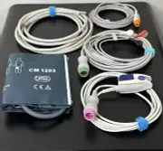 Mindray DPM6/7 Accessories Bundle - Masimo Spo2, Cuff, Hose, ECG, Temp - USA
