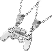 [SHERCHPRY] Couple Necklace Boy Banners Charm Necklace Necklace Keychains Chain Keychains Cute Keychain Key Ring Boyfriend Necklace Gamer Necklace for Boys Alloy Golden