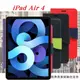 【愛瘋潮】免運 Apple iPad Air 4 經典書本雙色磁釦側翻可站立皮套 平板保護套 可站立 (8.6折)