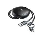 Remax 2a 2 In 1 Type C Usb C Micro USB Creation SeriesTelescopic Charging Dat...