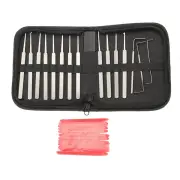 DANIU 12Pcs Lock Picks Tools Set Lock Opener Locksmith ToolsVarious Transparent Locks Combination, Locksmith Tools Kit