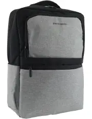 [PIERRE CARDIN] Travel & Business Backpack with Built-in USB Port in Grey