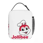 c47 Retro Jollibee Lunch Bags Insulated Lunch Tote Waterproof Bento Box Leakproof Picnic Bags for Woman Work Children School k47
