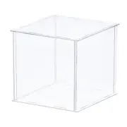 Acrylic Display Case Box Cube Storage Assemble Dustproof Showcase 26x26x20.5cm