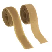 Sew on Hook and Loop Tape, 3/4 Inch Nylon Fastener Strips 1 Yards (Khaki)