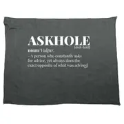 Askhole Noun - Funny Novelty Soft Sport Microfiber Towel