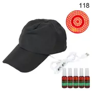 Professional Hair Growth Hat Oil Control Adjustable Hair Loss Treatment Therapy InstrumentHair Growth Hat Set(118pcs Lamp Beads)