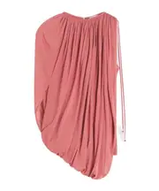 Lanvin Draped Pleated Top FR34,FR36 litchi grain