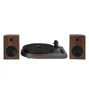 Crosley T160 Bluetooth Turntable Vinyl Player Shelf System Grey