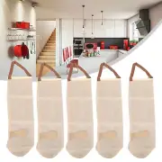 5Pcs Hanging Mesh Onion Bags Mesh Garlic Net Bags Reusable Net Storage Produce