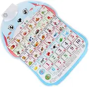 ERINGOGO Educational Audio Chart Toy for Boys and Girls PVC Learning Chart Crawling Toys Bunny Design Bright Texture Safe Gentle