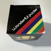 Vintage RUBIK'S CUBE Knock Off 2-1/4 X 2-1/4 WONDERFUL PUZZLER NIB Classic