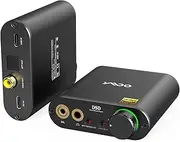 YMOO Headphone Amplifier DAC, Mini Headphone Amp HiFi Stereo, Compatible with USB/Aux 3.5mm /4.4mm /Optical/Coaxial RCA Jack for Desktop, PC, Windows, Android, iOS, PS5, 768K/32Bit DSD512 Audio