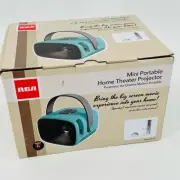 RCA Mini Portable Home Theatre Projector - RPJ264-BLUE Aqua NIB 1080P up to 100"
