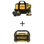 DEWALT Impact Driver Kit 1/4"-Hex 20V 5-Ah Li-Ion Cordless w/ Bluetooth Speaker