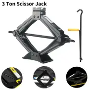 2.5 Ton Scissor Jack Car Van Wind Up Tyre Lift Garage Emergency Handle Tool