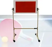 Table Tennis Rebound Board, Pingpong Return Board with Wheel,Self Training Equipment,Angle Adjustable for Playground