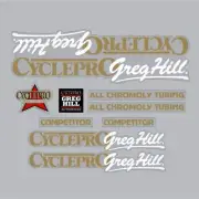 Cycle Pro - Competitor - Red and Gold decal set - old school bmx