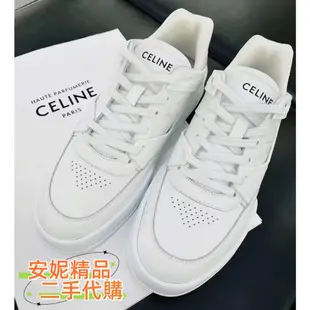 現貨二手 CELINE 賽琳 小牛皮 CT-07 TRAINER 353143840C 低筒繫帶 運動鞋 休閒鞋 男女