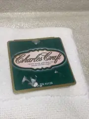 Charles Craft Cross Stitch Velour Fingertip Terry Towel - White. NWT
