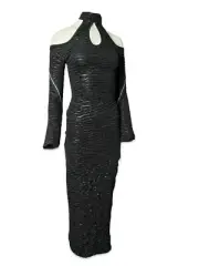 SHRINE Gothic Sexy Vampire Necromonger Punk Burning Man Future Apocalyptic Dress