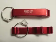 Metal BEER Key Chain Bottle Opener: RIVER CITY Brewing ~ Spokane, WASHINGTON