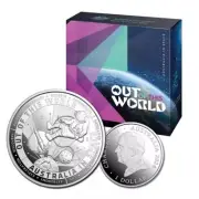 2024 Australia Out of this World in Space $1 'C' Mintmark Fine Silver Proof Coin