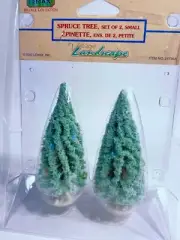 Lemax Xmas Spruce Tree Small 24735 set/2 Released 2002 Retired 2015