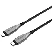 Cygnett Armoured USB-C to USB-C Cable 1m Black