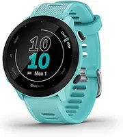 Garmin Forerunner 55, Featuring Daily Suggested Workouts, PacePro, Race Predictor, Safety Tracking Features and more, Aqua (010-02562-02)