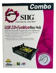 SIIG USB20+1394 6-Port Bay (JUH62B22) 4-Ports Internal Hub "NEW"