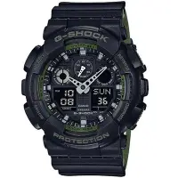 在飛比找Yahoo!奇摩拍賣優惠-G-SHOCK 休閒運動錶(GA-100L-1A)黑X綠/5