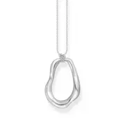 Buy Necklace with Wavy Pendant in Silver by Thomas Sabo online - THOMAS SABO Australia