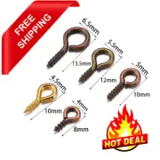 200pcs/lot Small Tiny Eye Pins Eyepins Hooks Eyelets Screw Threaded Clasps Hooks