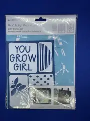 Momenta 2021 7 Pc adhesive Stencils-remove craft stencil set plant lady