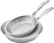 [Scanpan] STS Stainless Steel 2 Piece Frypan Set, 20cm & 28cm