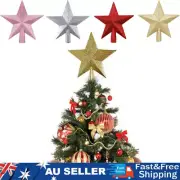 25cm Christmas Tree Topper Star Five-pointed Xmas Sparkling Stars Decor Ornament