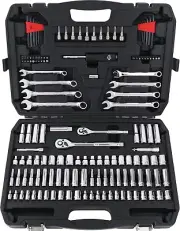 Portable 145-Piece Socket Set with Durable Carrying Case - Mechanics Essential