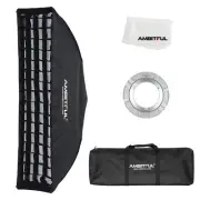 AMBITFUL Softbox Strip FW22x90/9''x 35'' Honeycomb Grid Bowens softbox, with ...