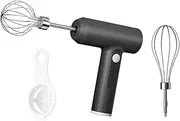 Daseeme Electric Egg Beater with Two We Beaters Food Beater Whisk 3 Speeds Upright Handheld Mixer with Egg Separator for Baking Cake Egg